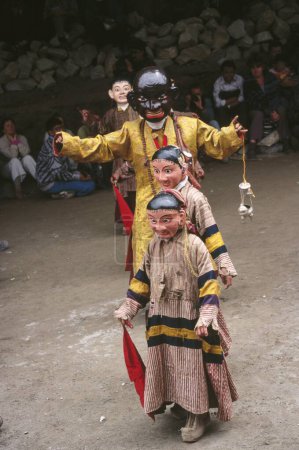 Foto de Baile de máscaras, Festival de Ladakh, Ladakh, India - Imagen libre de derechos