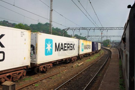 Téléchargez les photos : Chemins de fer pour les importations et les exportations, Inde, nashik, maharashtra, Inde, Asie - en image libre de droit