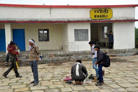 Photo for Ragoli railway station Madhya Pradesh India Asia - Royalty Free Image
