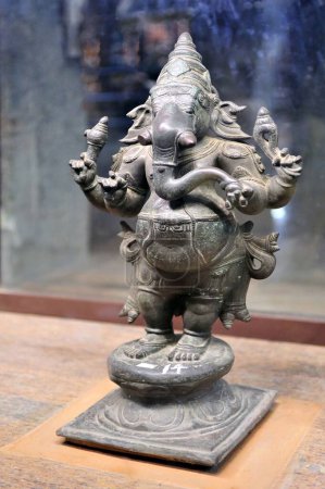 Photo for Bronze statue of Ganesha chola dynasty in meenakshi temple madurai tamilnadu india Asia - Royalty Free Image