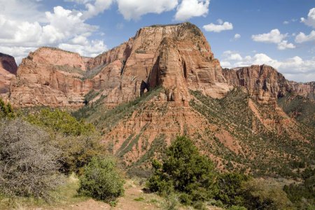 Photo for Red sandstone mountains of the Kolob canyon ;  Zion canyon national park ;  U.S.A. United States of America - Royalty Free Image