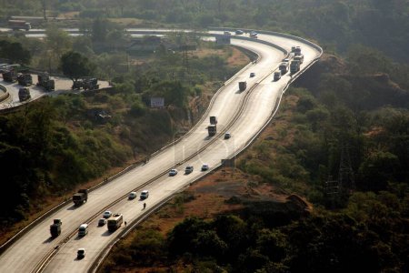 Photo for Road ; Freeway ; Express High Way ; Bombay Poona ; Maharashtra ; India - Royalty Free Image