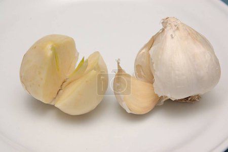 Photo for Food , Spice Garlic cut in two pieces - Royalty Free Image