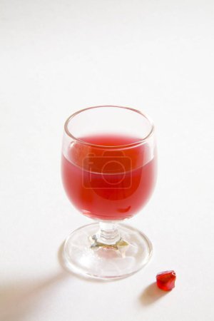 Drinks , Pomegranate seed Anardana with glass of pulp good for health