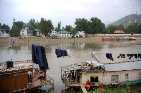 Foto de Vista del lago dal, Srinagar, Jammu y Cachemira, India - Imagen libre de derechos