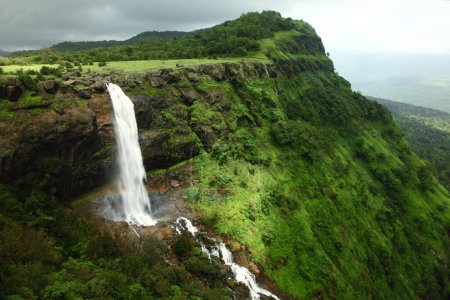 Madhe Ghat Waterfall Pune Maharashtra India Asia
