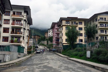 Foto de Casas, Thimphu, Bután, Asia - Imagen libre de derechos