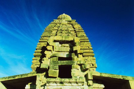 Außenansicht des Tempels von Pattadakal, Pattadakal, Karnataka, Indien, Asien