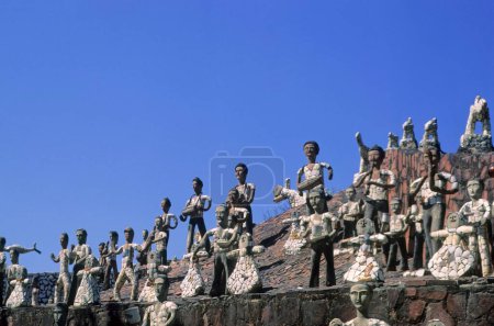 Photo for Human figures at Rock Garden by Nek Chand's , chndigarh (union teritory) , india - Royalty Free Image