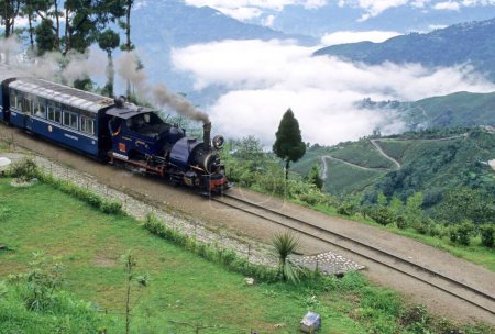 Photo for Trains Railways ; World Heritage Toy Train ; darjeeling ; west bengal ; india - Royalty Free Image