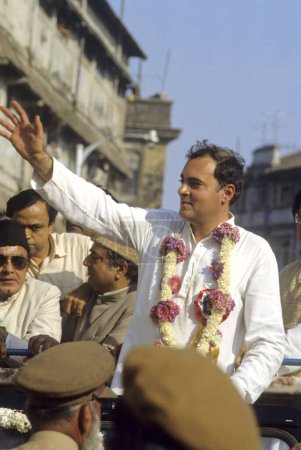 Photo for South asian india congress leader and late prime minister MR. rajiv gandhi, india, - Royalty Free Image