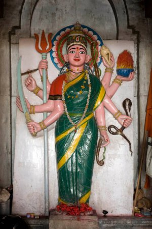 Estatua de Bharat mata, fuerte daulatabad, aurangabad, Maharashtra, India, Asia