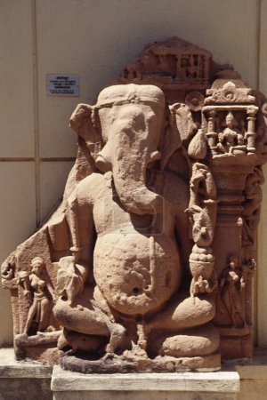 Photo for Lord Ganesh ganpati statue in 13th century ; indore ; madhya pradesh ; india - Royalty Free Image