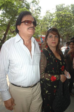 Photo for Actor, Director, and Producer Sanjay Khan with Zarine Khan, India - Royalty Free Image