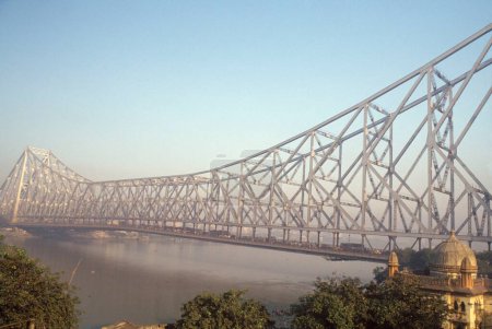 Téléchargez les photos : Pont Howrah, Calcutta, Bengale occidental, Inde - en image libre de droit