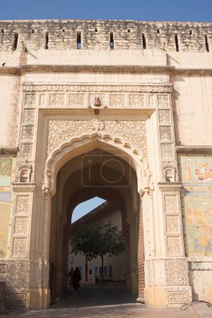 Téléchargez les photos : Jai pol entrée de Mehrangarh Fort jodhpur Rajasthan Inde Asie - en image libre de droit