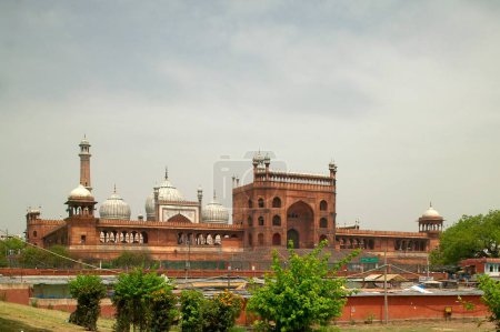 Jama Masjid, vieille mosquée indienne, 1658 A.D. Vieux Delhi, Inde