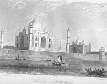 Taj mahil or Taj Mahal at Agra ; Uttar Pradesh ; India