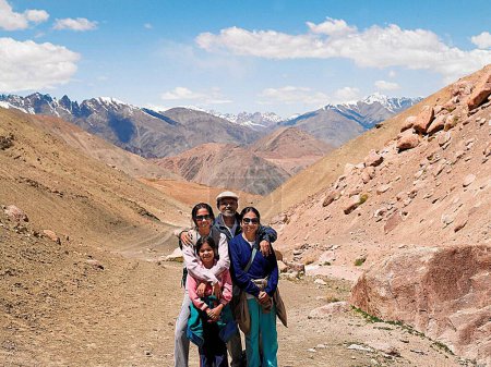 Photo for Family holiday at Tingmosgang Ladakh Jammu and Kashmir India - Royalty Free Image