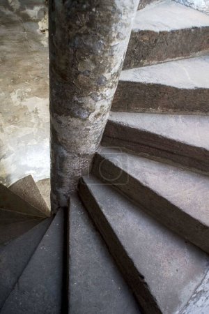 escalier en colimaçon, fort Bhadra, Ahmedabad, Gujarat, Inde, Asie