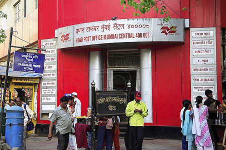 Photo for Head post office at Sadashiv Mahadev Salve chowk ; J. Boman Behram road ; Bombay now Mumbai ; Maharashtra ; India - Royalty Free Image