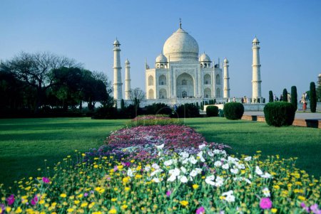 Photo for Taj mahal Seventh Wonder of The World ; Agra ; Uttar Pradesh ; India - Royalty Free Image