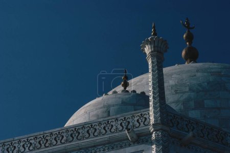 Dome of Taj mahal Seventh Wonder of The World ; Agra ; Uttar Pradesh ; India