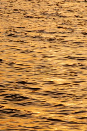 Sparkling water of Arabian sea at sunset ; Nariman Point ;  Churchgate ; Bombay Mumbai ; Maharashtra ; India