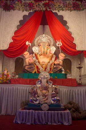 Photo for Idol of lord Ganesha, pune, Maharashtra, India, Asia - Royalty Free Image