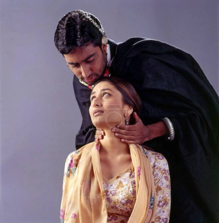 Photo for Indian hindi film actor and actress, abhishek bachchan and Kareena Kapoor, India, Asia - Royalty Free Image