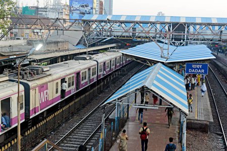 Photo for Dadar Railway Station, Mumbai, Maharashtra, India, Asia - Royalty Free Image