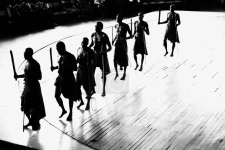 Photo for Bomas cultural dancers Nairobi Kenya Africa 1990 - Royalty Free Image
