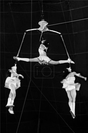 Photo for Aerial act in circus, india, asia - Royalty Free Image