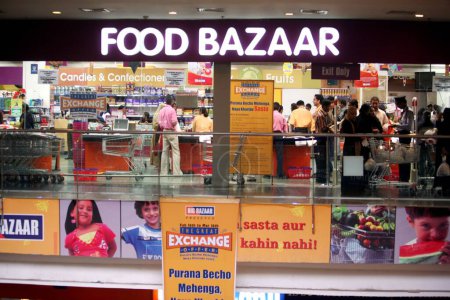 Photo for Food Bazaar at shopping mall in Bombay now Mumbai, Maharashtra, India - Royalty Free Image