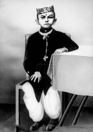 Foto de Mahatma gandhi infancia India - Imagen libre de derechos