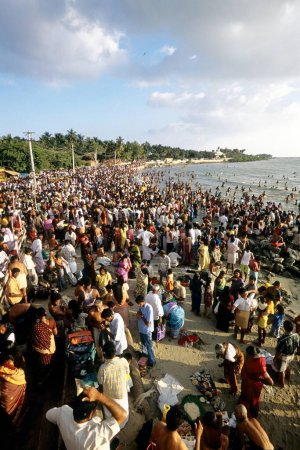 Téléchargez les photos : Agni tirtha baie du Bengale, Rameswaram Rameshvaram, Tamil Nadu, Inde - en image libre de droit