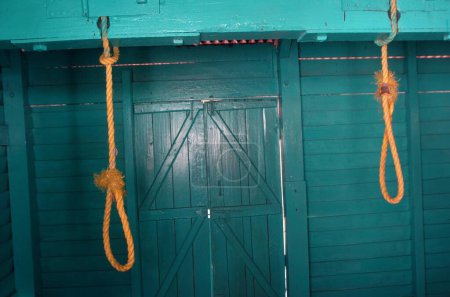 Foto de Cuerdas colgantes soga Celular jail kalapani; Port Blair; Andaman Island; India - Imagen libre de derechos