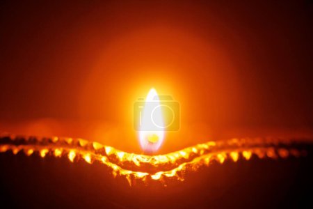 Photo for Oil Lamp Flame close up - Royalty Free Image