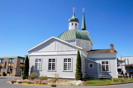 Téléchargez les photos : Église orthodoxe russe de Saint Michaels ; rue Lincoln ; Sitka ; Alaska ; États-Unis d'Amérique - en image libre de droit