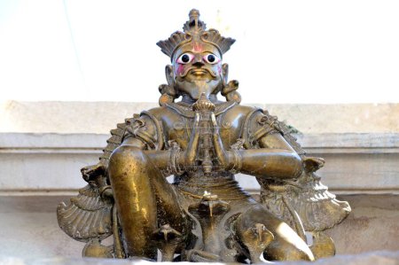 Brass statue of garuda at jagdish temple udaipur rajasthan india Asia