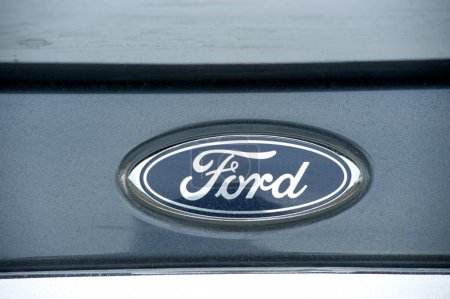 Photo for Emblem of Ford car Company Mumbai Maharashtra India Asia - Royalty Free Image
