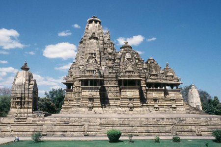 Außenansicht des Vishvanatha Tempels, Khajuraho, Madhya Pradesh, Indien, Asien