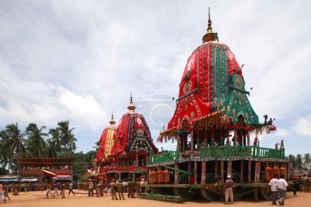 Téléchargez les photos : Rath yatra ou festival de chariots de Jagannath, Puri, Orissa, Inde - en image libre de droit