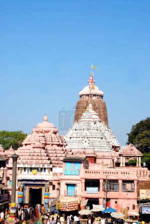 Photo for Jagannathpuri temple devoted to god Krishna, Baldev and Subhadra, Puri, Orissa; India - Royalty Free Image