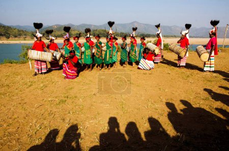 Photo for Tribal dance, papikondalu, andhra pradesh, india, asia - Royalty Free Image