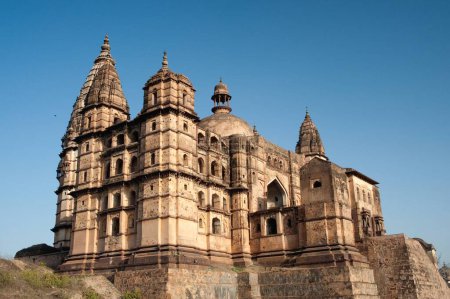 Téléchargez les photos : Temple Chaturbhuj, Orchha, Tikamgarh, Madhya Pradesh, Inde - en image libre de droit