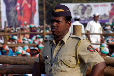 Photo for Security Police at Shivaji Park, Mumbai, Maharashtra, India, Asia - Royalty Free Image