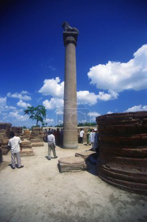 Photo for Ashoka pillars , Vaishali , Patna , Bihar , india - Royalty Free Image