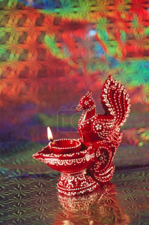 Foto de Festival Diwali deepawali, diseño de tarjetas diwali, lámpara de aceite - Imagen libre de derechos