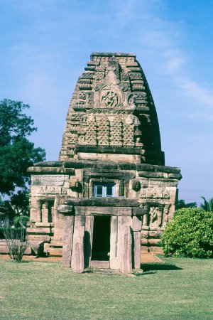 Außenansicht des Kashi Vishwanatha Tempels in Pattadakal, Karnataka, Indien, Asien